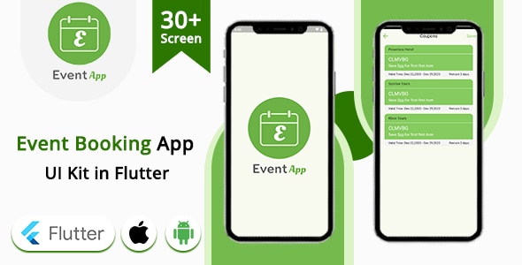 CodeCanyon Event Booking Flutter UI Kit