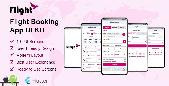 CodeCanyon Flutter Flight Booking UI Kit