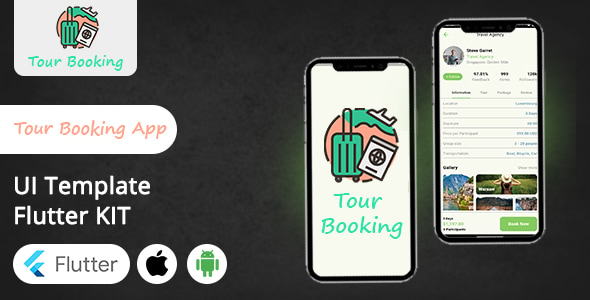 CodeCanyon Tour Booking App UI Kit